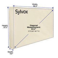 Waterproof Outdoor TV Cover for 60-65" TVs