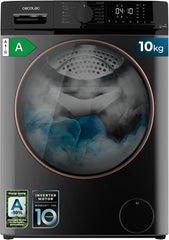 Cecotec Lavadora 10Kg Carga Frontal Bolero DressCode 10610 Inverter Steel A. 1400 RPM, Steam Max, Motor Inverter Plus, 15 Programas, OnSmart, Smooth
