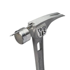 15 oz Titanium Hammer with Milled Face and Curved Handle
