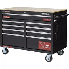 46" x 24" 9-Drawer Tool Chest �� Gloss Black Mobile Workbench