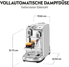 Nespresso Creatista Pro Kaffeemaschine von Sage, Edelstahl, Brushed Stainles Steel