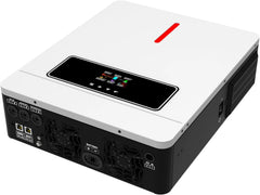 3600W Hybrid Pure Sine Wave Power Inverter with 120A MPPT Solar Charger .dc 24V to ac 110v 60HZ Solar Converter for Home,Car &Cabin (DC24V(Range20V-30V) 3600VA)