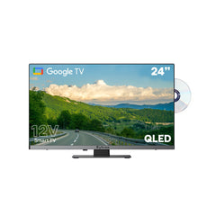 24" Smart 12V RV TV - 2026 Limo QLED Series (With DVD Combo)