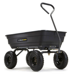 Poly Garden Dump Cart with Easy to Assemble Steel Frame