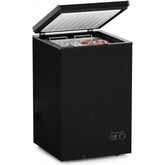 3.5 Cu. Ft. Chest Freezer with 2 Removable Baskets and 7 Temperature Settings, Black