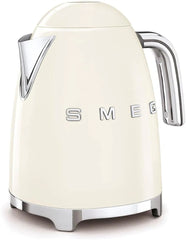 Retro style 7-tank electric kettle, featuring automatic power-off function, detachable base and water level indicator, with matte Canobrandt finish.