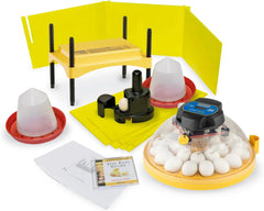 A 24-position automatic egg incubator with constant temperature control function, suitable for hatching 24 eggs, duck eggs or other egg types. It offers the best flexibility and can be used with eggs of different sizes.