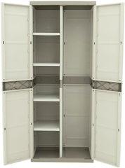 Plastiken Titanium Cabinets, Plastic, Beige, 70x44x176 cm