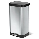 20 Gallon Stainless Steel Step Trash Can, Large Kitchen Garbage Bin with Odor Control