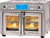 25-Qt. Extra-Large Dual-Zone Air Fryer Oven with French Doors