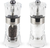 5.5-inch model, transparent salt and pepper grinding set