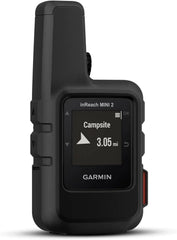 Compact and portable satellite communication device, suitable for hiking use, in orange color