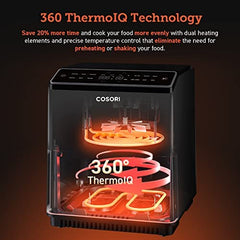 COSORI Air Fryer 6.8Qt, Dual Blaze with 360 ThermoIQ Tech