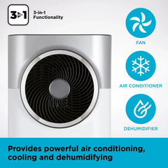Aire Acondicionado Móvil 3 en 1 Black+Decker BXAC40008GB 12000 BTU Blanco