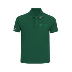 Sylvox Green Cotton Polo Shirt