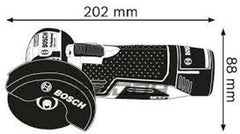 Professional 12V System Akku Winkelschleifer GWS 12V-76 (inkl. 2x 3.0Ah Akku, Schnellladegerät GAL 1230 CV, 1x Carbide Multi Wheel, 2x Trennscheibe