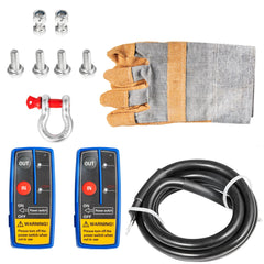 Electric Recovery Winch �� 12V Steel Cable Winch for ATV UTV Truck Towing
