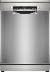 Bosch - Lavavajillas Libre Instalación, 60 cm, Serie 4, Home Connect, Motor EcoSilence, Acero, SMS4EMI06E