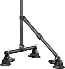 Double suction cup vehicle mounting bracket