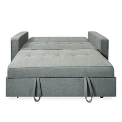 Sofá Cama De 2 Plazas Modelo Vienna Con Reposabrazos, Gris, Diseño Moderno, Práctico Y Funcional