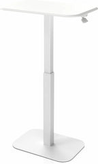 Adjustable height side table, a versatile decorative item suitable for both home and office settings. It features precise engineering for effortless height adjustment, ensuring excellent stability (white base and carbon fiber tabletop)