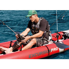2 Person Vinyl Inflatable Kayak with Aluminum Oars