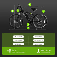 Electric Bike for Adults with 350W BAFANG Motor