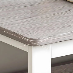 This stylish and modern office desk features an integrated cable management system, a wooden desktop, and a rectangular shape. It comes with three drawers and is ideal for both office and home use. Available in brown, it measures 63 inches in length,