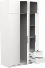 Miroytengo Armario Ghost Grande 6 Puertas y 2 Cajones Color Blanco Mate 203x119 cm