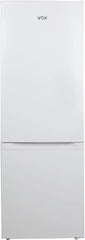 VOK Frigorífico Combi 154L EVR-154DEW, 142 cm Altura x 48,3 cm Ancho, Clase E, Bajo Nivel Sonoro 39 dB, Puerta Reversible, Estanterías Cristal
