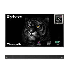 Sylvox Cinema Pro 110" Helio QLED Outdoor TV With Wall Mount-(5000Nits, 120HZ)