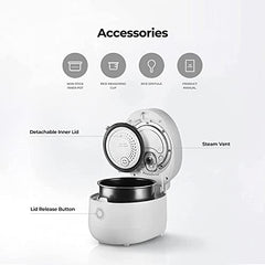 CUCKOO 6-Cup (Uncooked) Micom Rice Cooker Nonstick Inner Pot | White