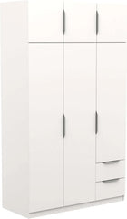Miroytengo Armario Ghost Grande 6 Puertas y 2 Cajones Color Blanco Mate 203x119 cm
