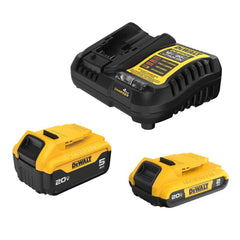 DEWALT DCB225-2C - 20V MAX Lithium-Ion Battery Kit with 5.0Ah and 2.0Ah Battery and Charger