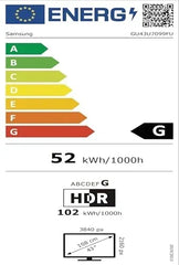 Samsung Crystal UHD 4K U7099F 43 Zoll (108 cm) LED Fernseher, Crystal Prozessor 4K, MetalStream Design, SmartThings, Knox Security, Gaming Hub, AI