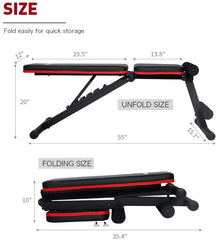 Adjustable Weight Bench Full Body Workout Multi-Purpose