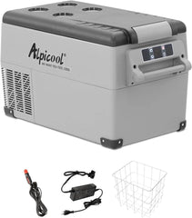 Alpicool CF55 55 Liter Kühlbox 12V tragbarer Mini-Kühlschrank elektrische Gefrierbox klein Gefrierschrank für Auto Camping, LKW, Boot und Steckdose