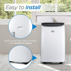 BLACK+DECKER 8,000 BTU Portable Air Conditioner up to 350 Sq.ft with Remote Control
