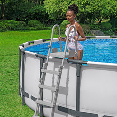 Bestway Escalera de seguridad para piscina Flowclear 1,32 m