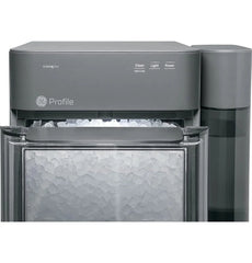Countertop Nugget Ice Maker | Ice Machine with WiFi Connectivity | Smart Home Kitchen Essentials | Black Stainless