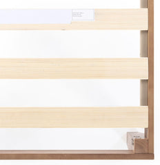 12" Classic Solid Wood Platform Bed Frame w/Wooden Slats (No Box Spring Needed), Natural, Queen Size