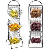 3 Tier Wall Mounted Storage Rack, Multi-Level Floating Shelf Organizer for Kitchen, Bathroom, Bedroom and Home Storage
