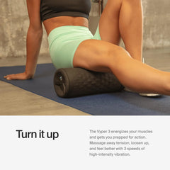 High-intensity vibration foam roller - Relieves muscle tension - Suitable for recovery before and after training