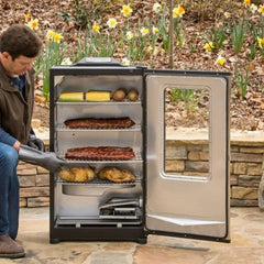 40-Inch Bluetooth Digital Electric Smoker, Stainless Steel