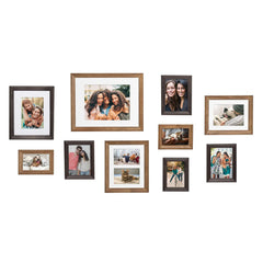 10-Piece Wood Gallery Wall Picture Frame Set, Decorative Photo Display Frames for Living Room, Bedroom and Home Decor
