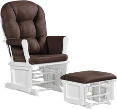 Lennox Furniture Glider Rocker Combo Espresso Beige