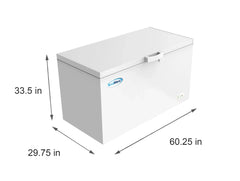 60 in. Commercial Chest Freezer 16 Cu ft.