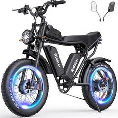 2000W 52V All-Terrain Fat Tire Electric Bike for Adults, 30-180 Mile Range
