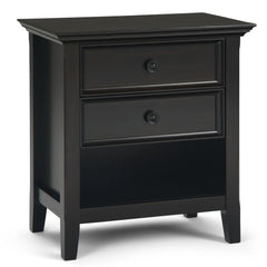 24 Inch Wide Solid Wood Nightstand, Bedside Table and Bedroom End Table