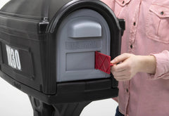 Classic Black Plastic Mailbox